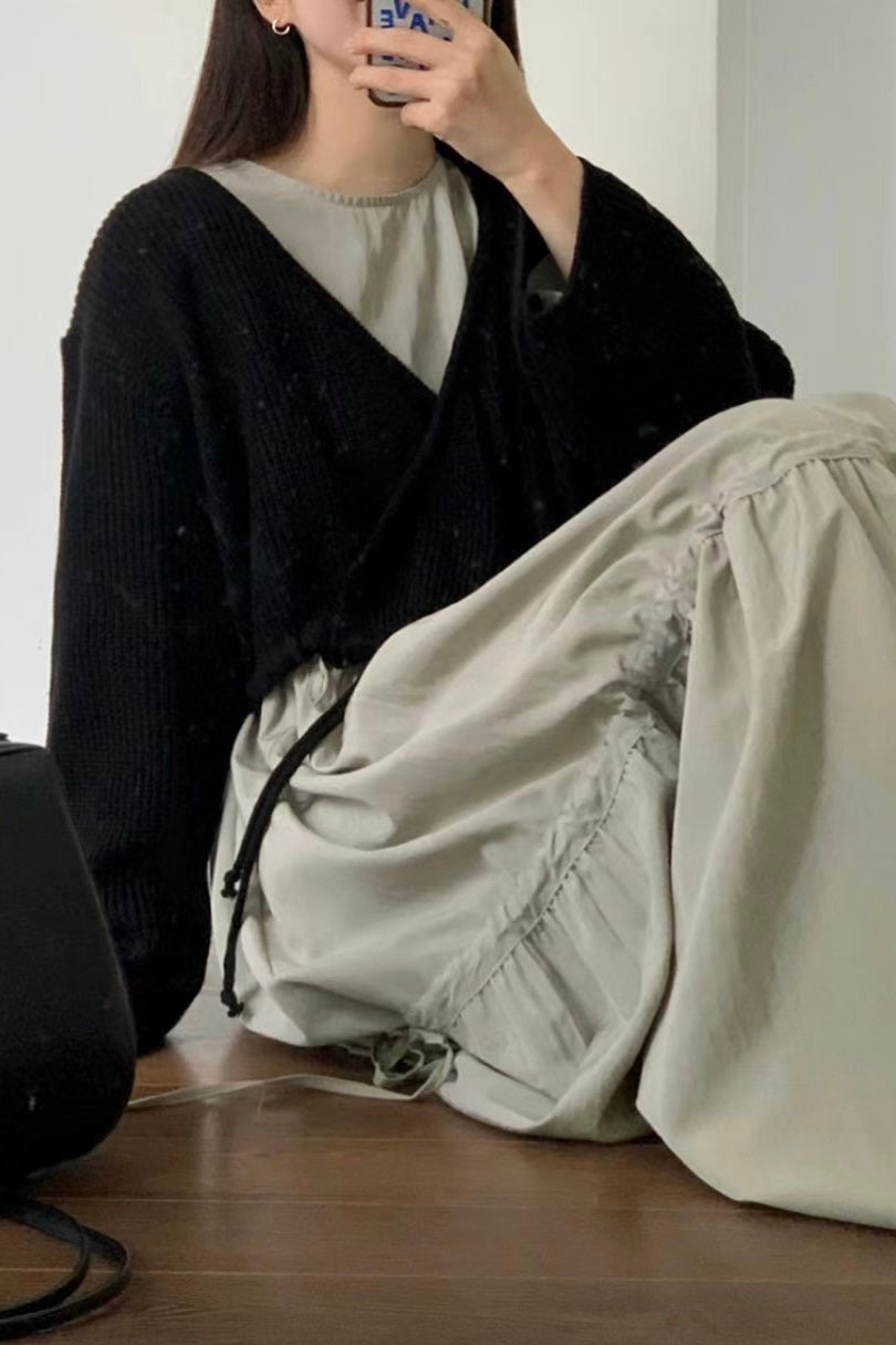 \疊布側綁結/ Knitted Overlap Outer