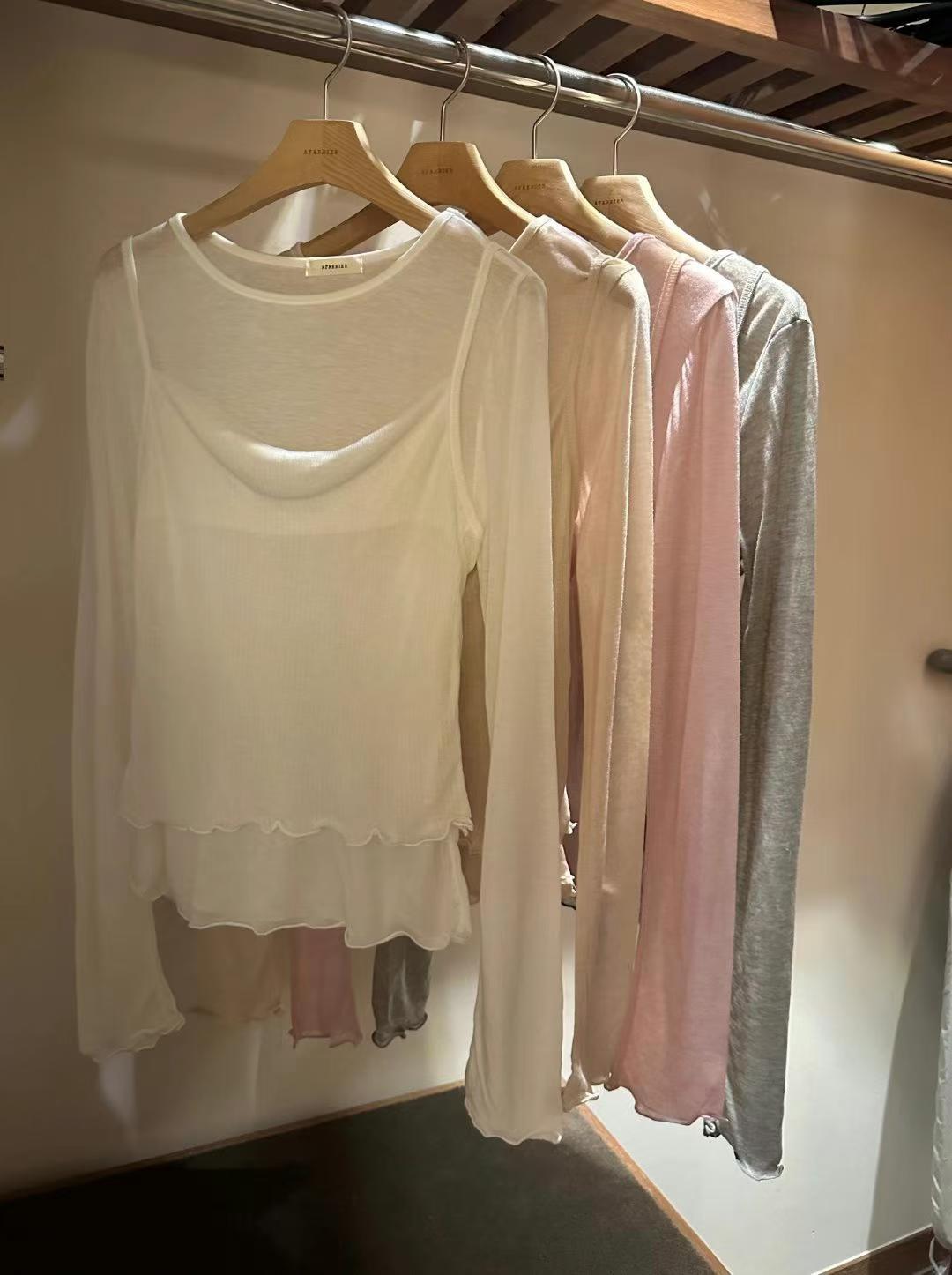 \Super Soft☁️/ 小清新捲邊層次Top