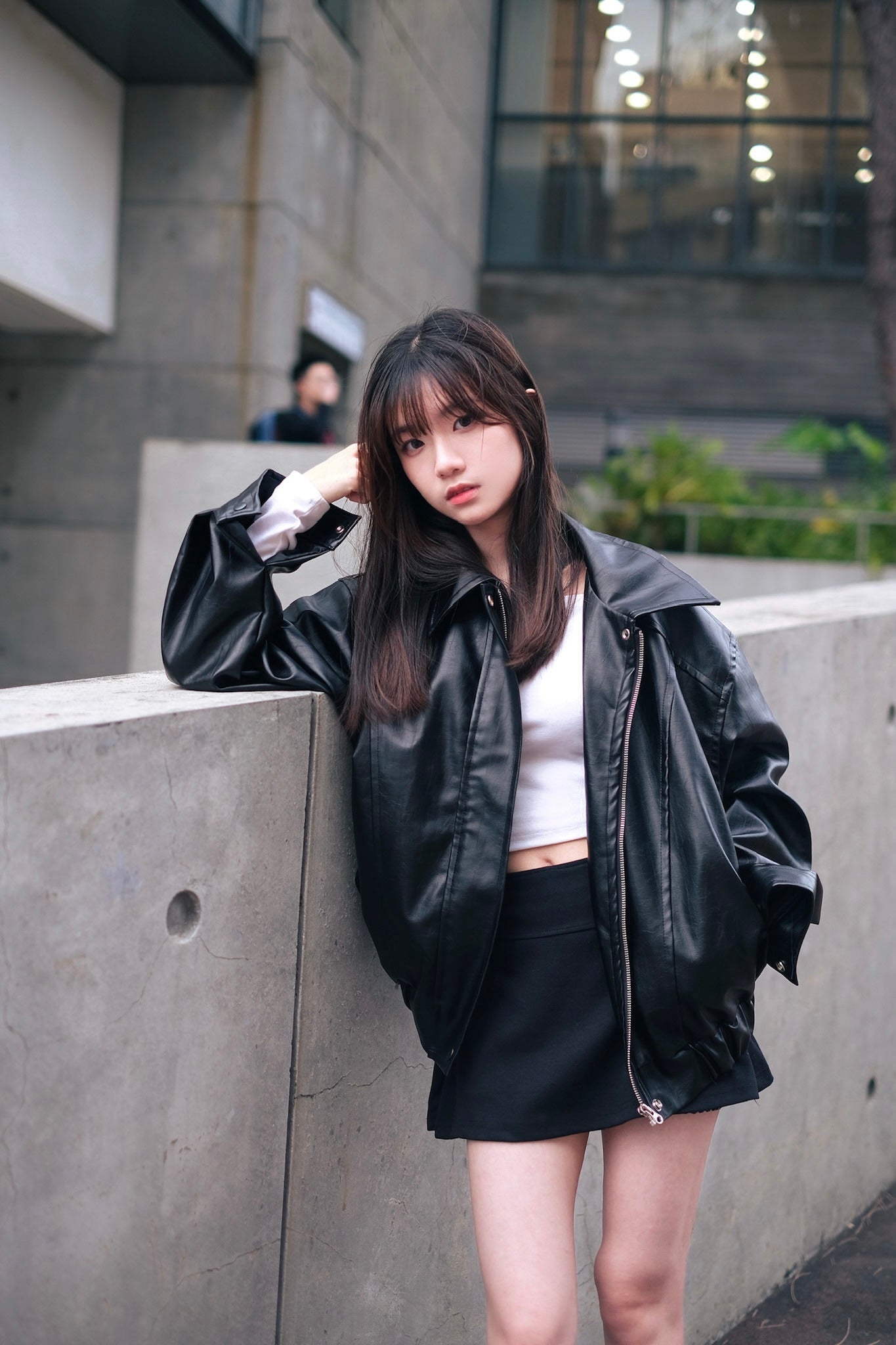 【完美版型🏆】Matte Leather Jacket - Black