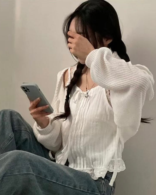層次扣鈕背心