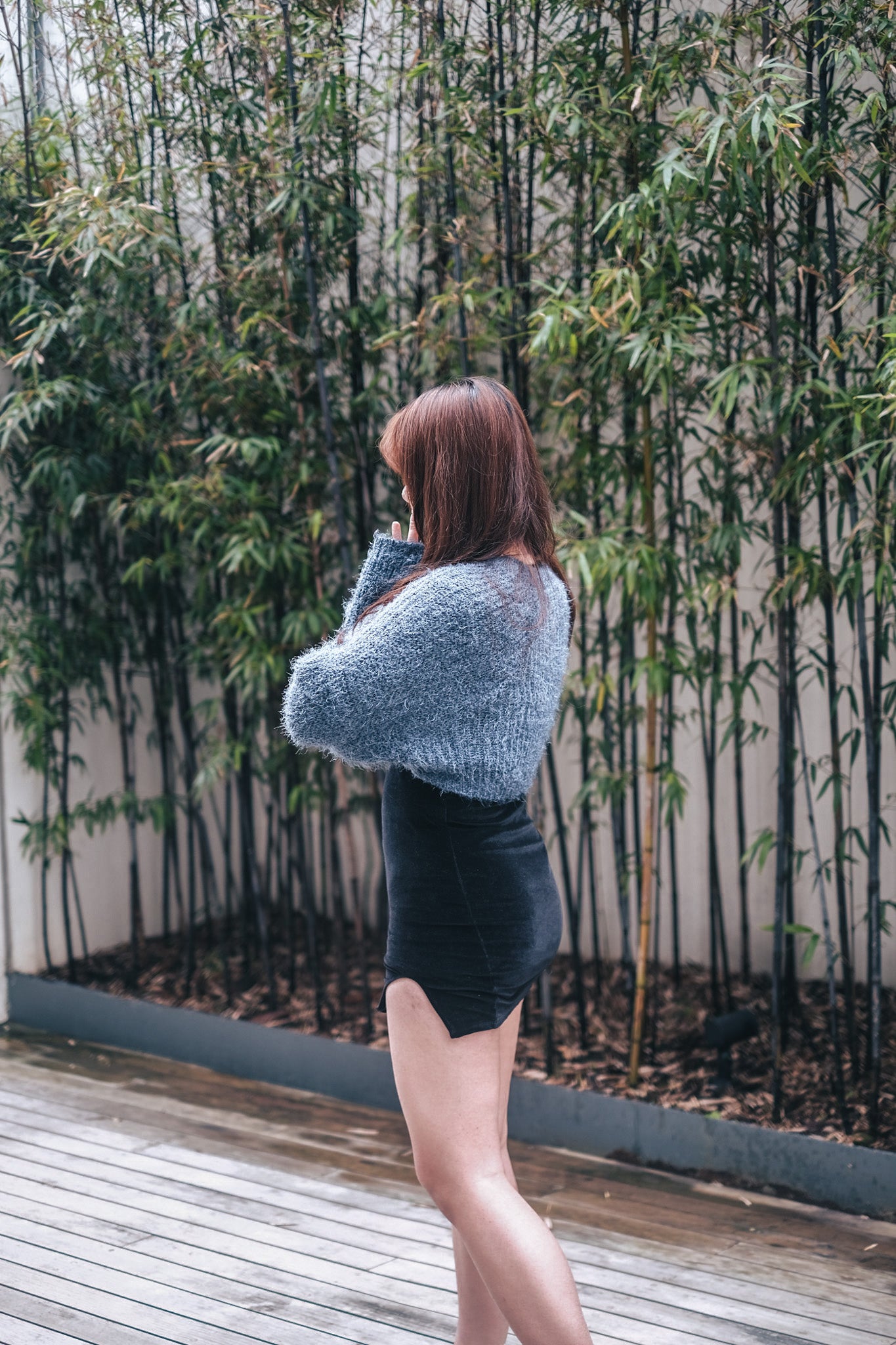 Velvet Slit Dress