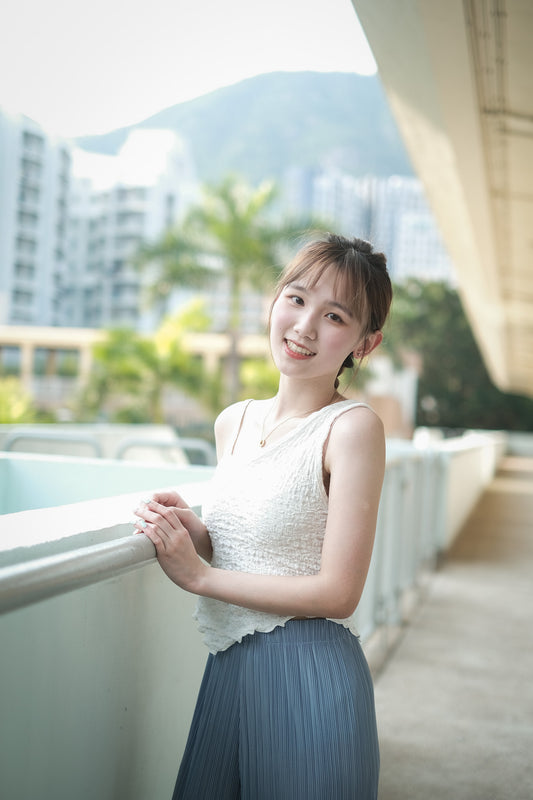 不規則皺皺背心