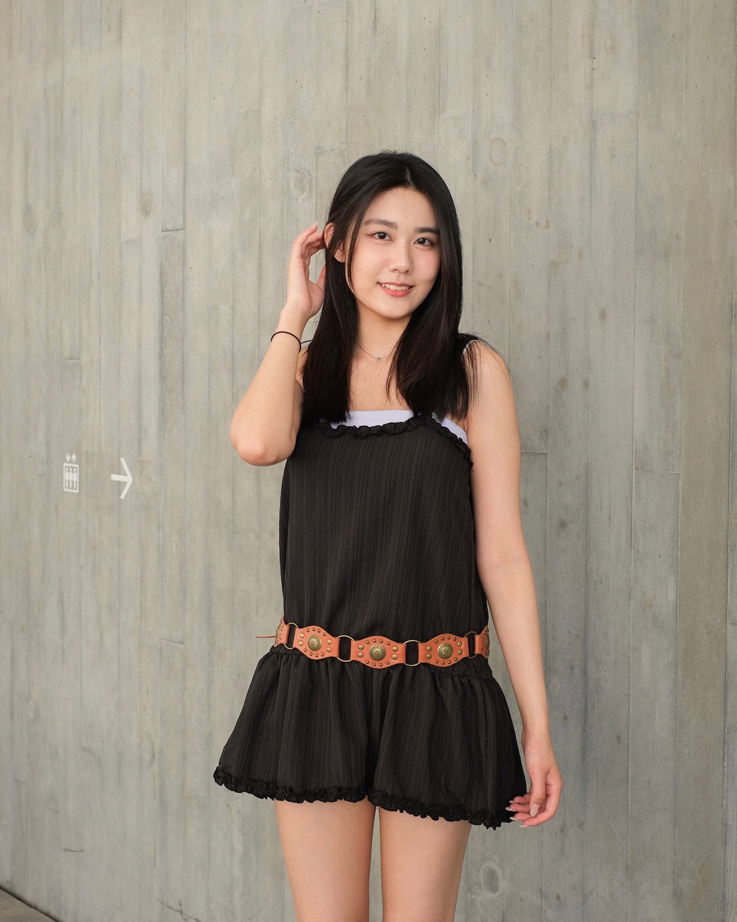 \多種穿搭!! 可塑性超高/ Soft Ruffle Slip Dress