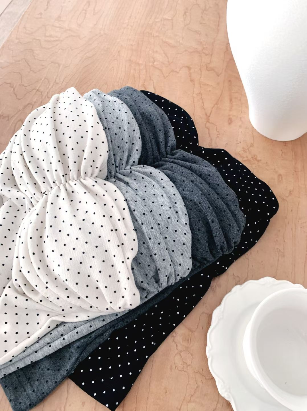 \束胸皺皺放大圓潤效果/ Polkadot Bra Top