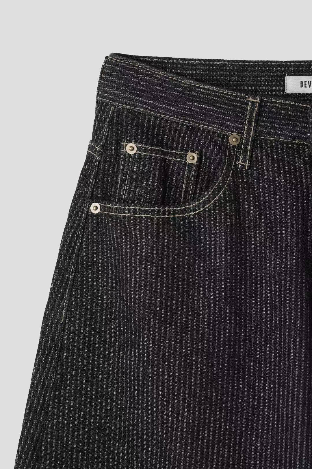 [現貨] \小男孩感👦🏻 男女OK!!/ 明線牛仔闊褲