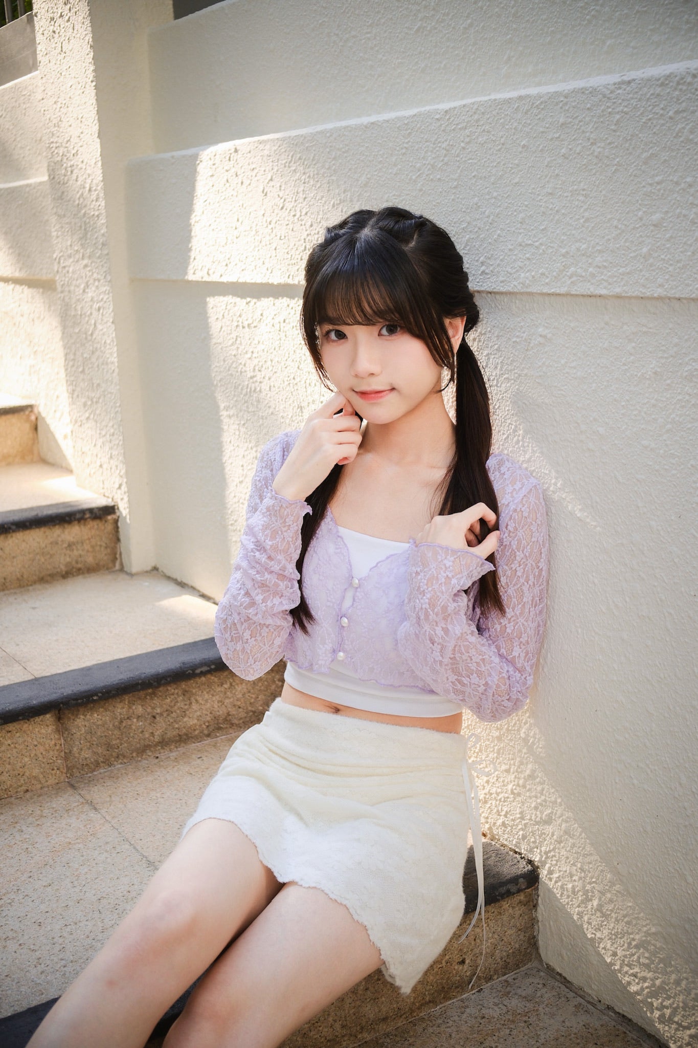 [預訂] \立體雛菊暗花紋/ Romantic Floral Skirt