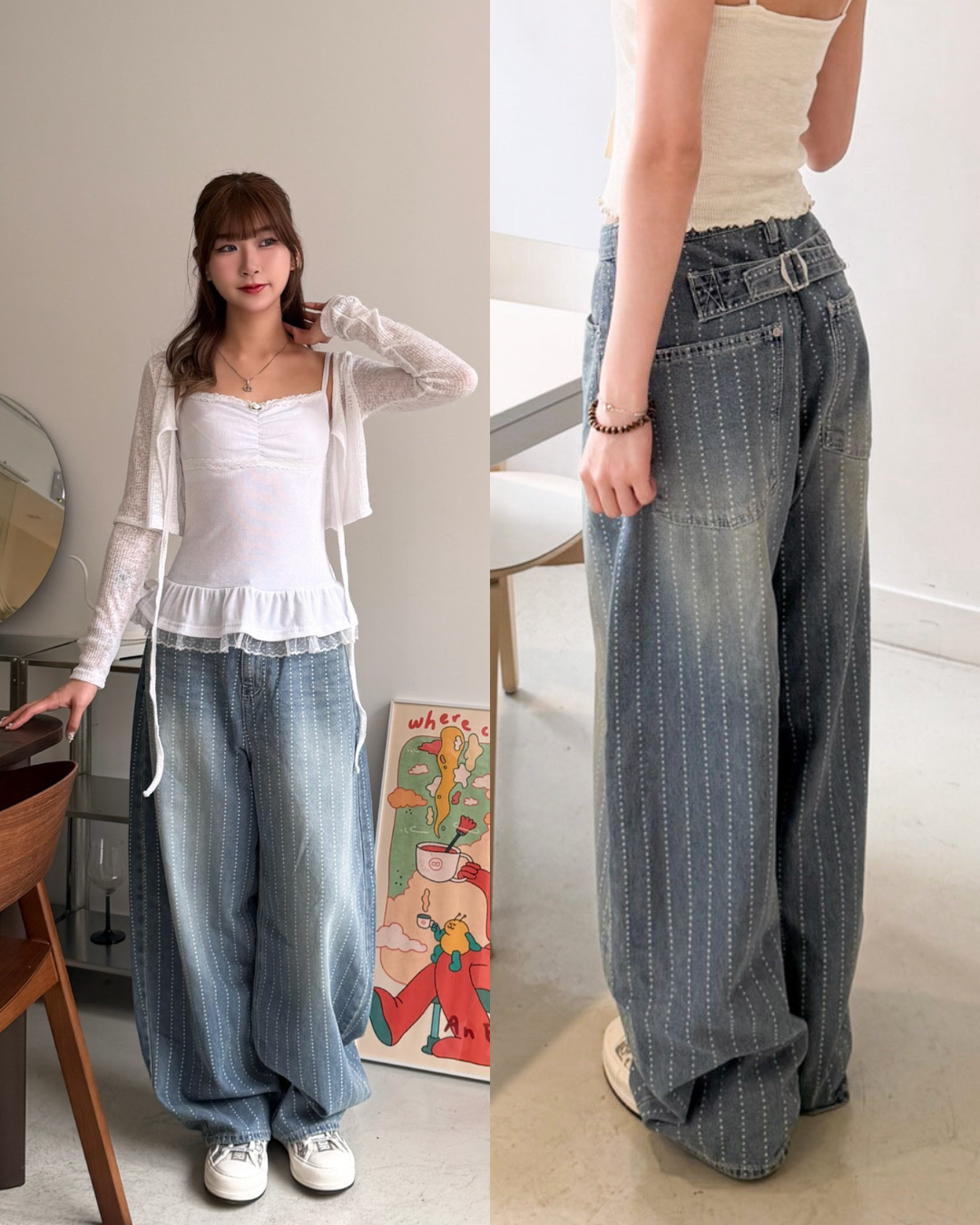[限時首批價$199] \超可愛星星直紋⭐️/ Twinkle Star Jeans