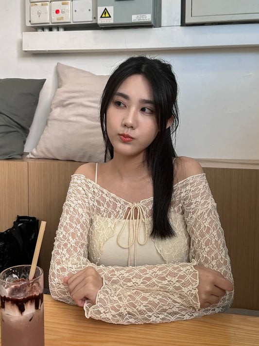 [預訂] \仙氣滿分/ 藤蔓綁結Lace外套