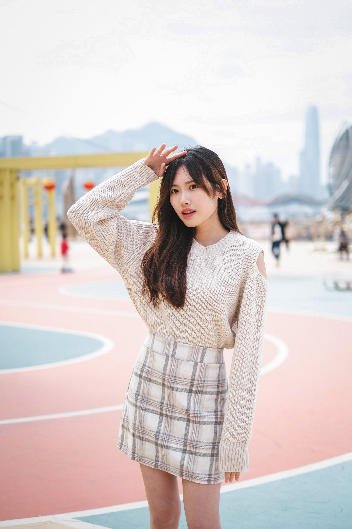 [預訂] \微露肩針織/ Off-Shoulder Knitted Top