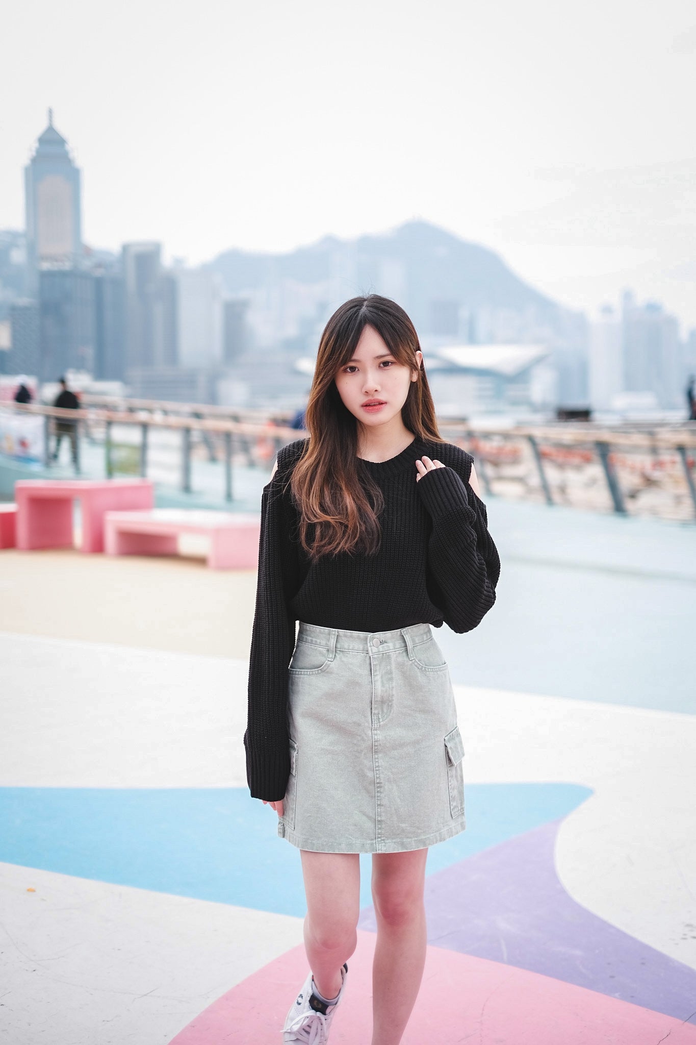 [預訂] \微露肩針織/ Off-Shoulder Knitted Top