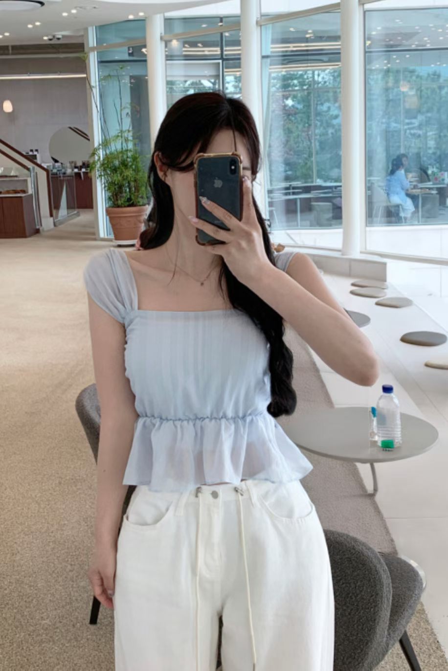 \空氣感層層疊🫧/ Layered Ruffle Top