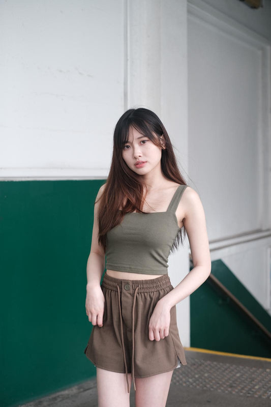 [現貨] 法式闊肩帶背心