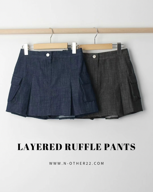 [預訂] Denim Ver. Double Pocket Skirt