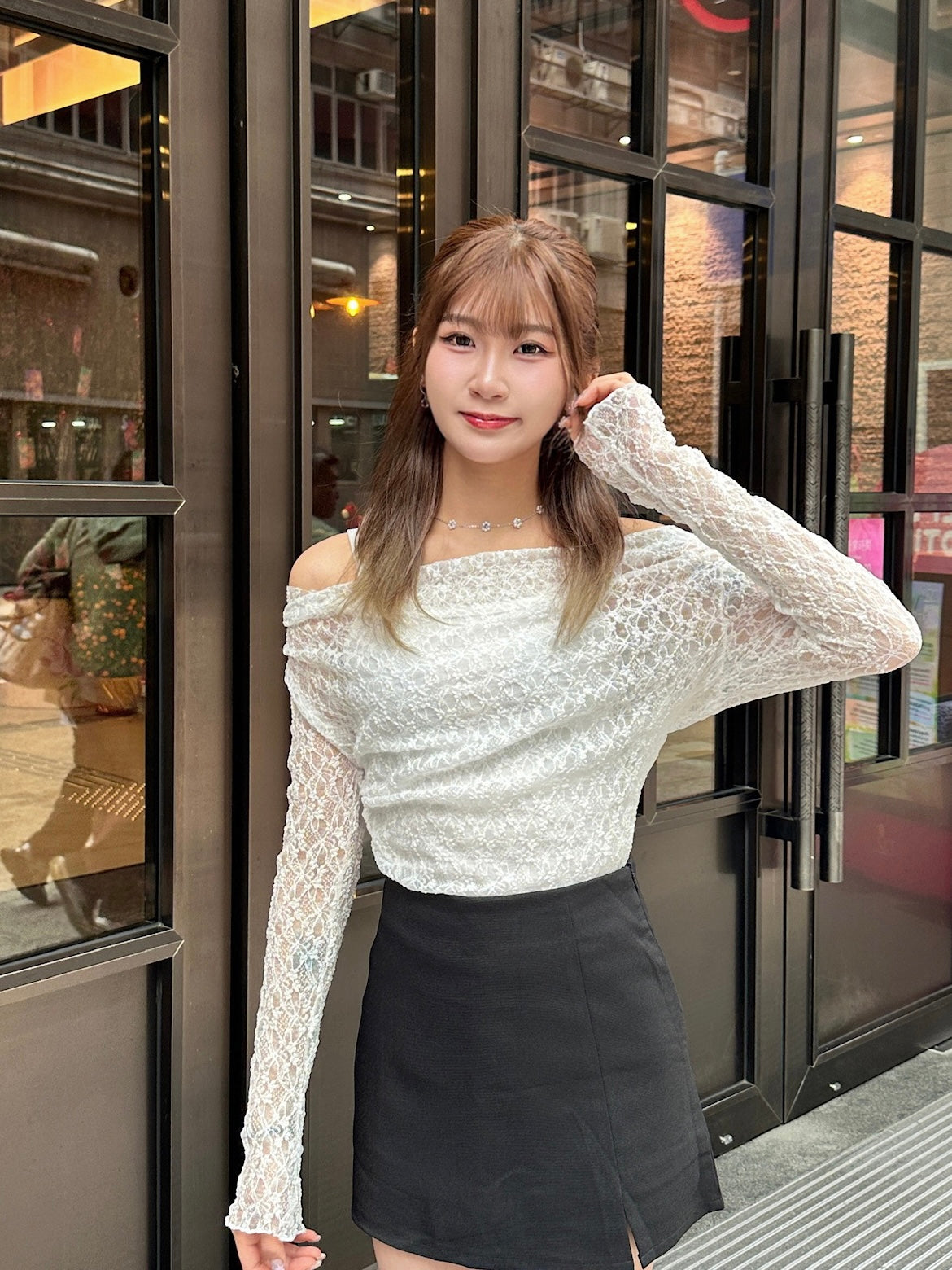 [預訂] 珍珠花花頸鏈