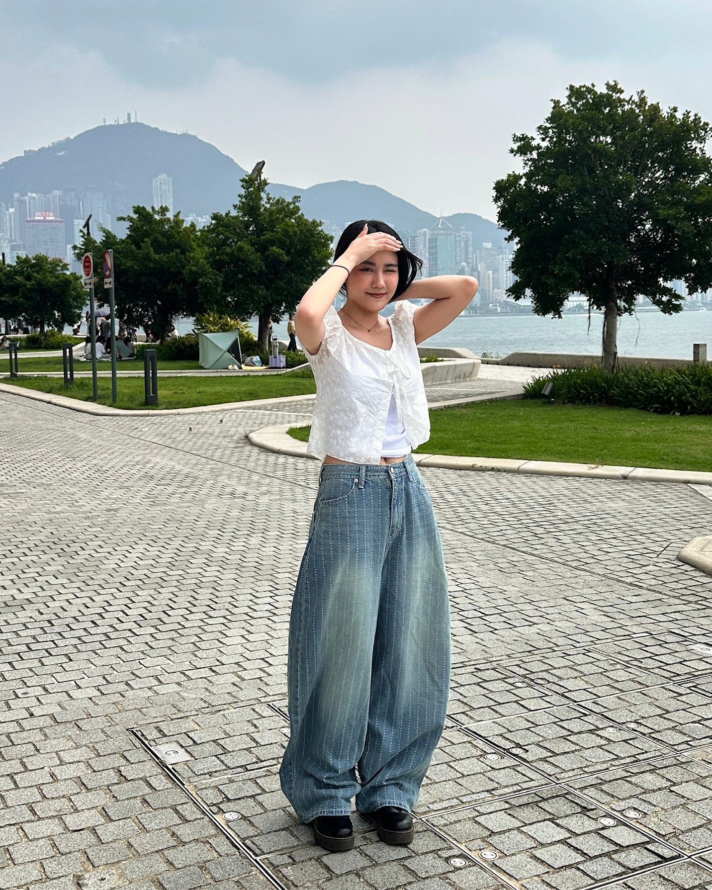花花暗紋綁結外搭