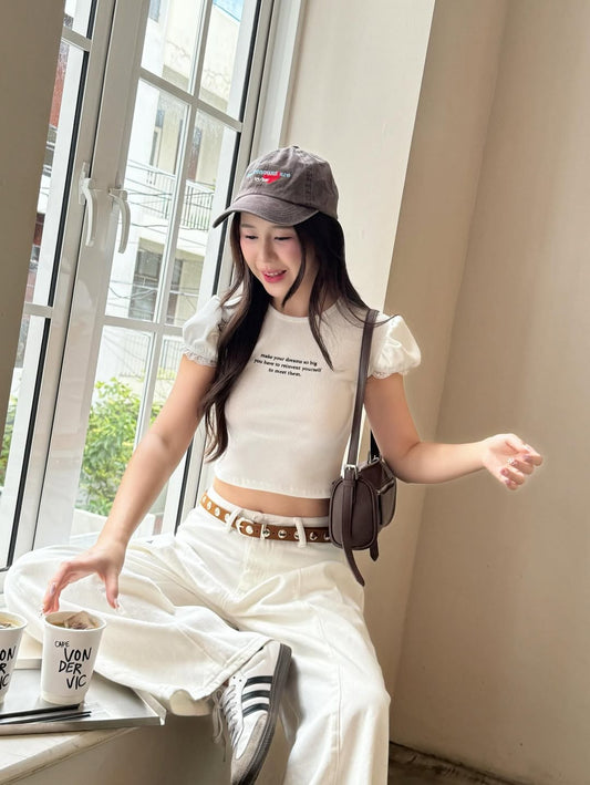 [預訂] \限時泰國代購/ Dreamy Puff Sleeve Top