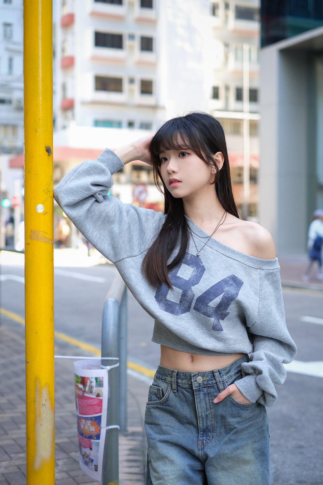 [ 含內絨！] Basic Big Print Top- 4 Colors