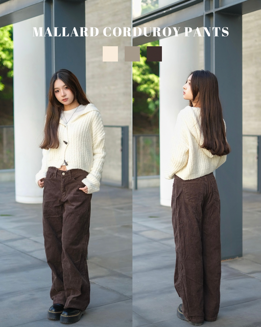 [預訂] \秋冬色系🍁/ 燈芯絨直筒褲