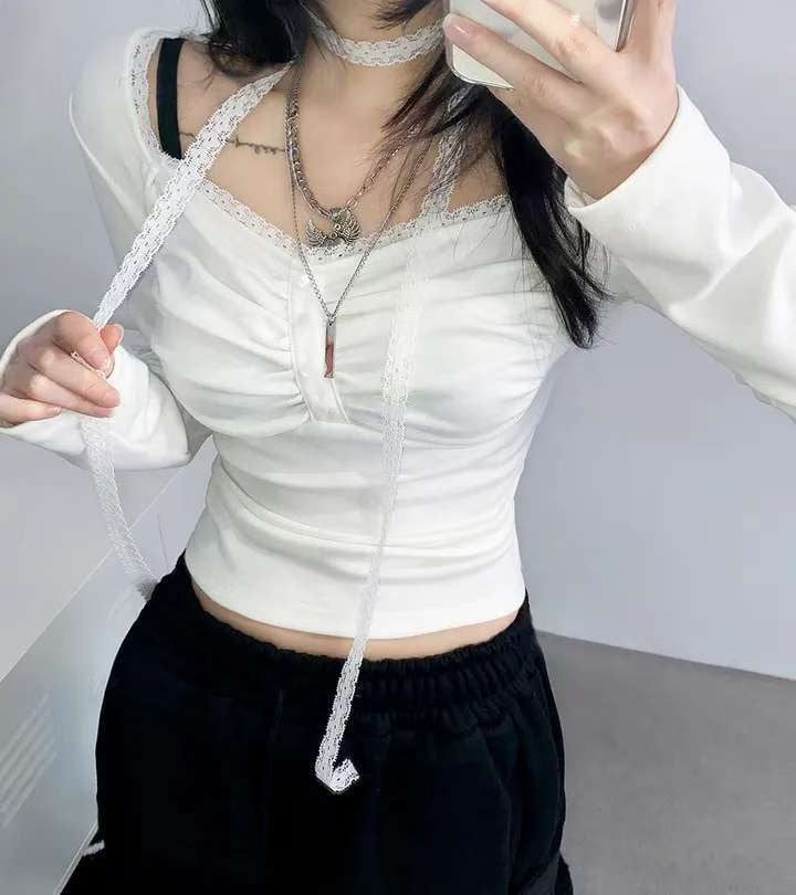 [預訂] \超精緻+打卡able/ Lace Button Top Set