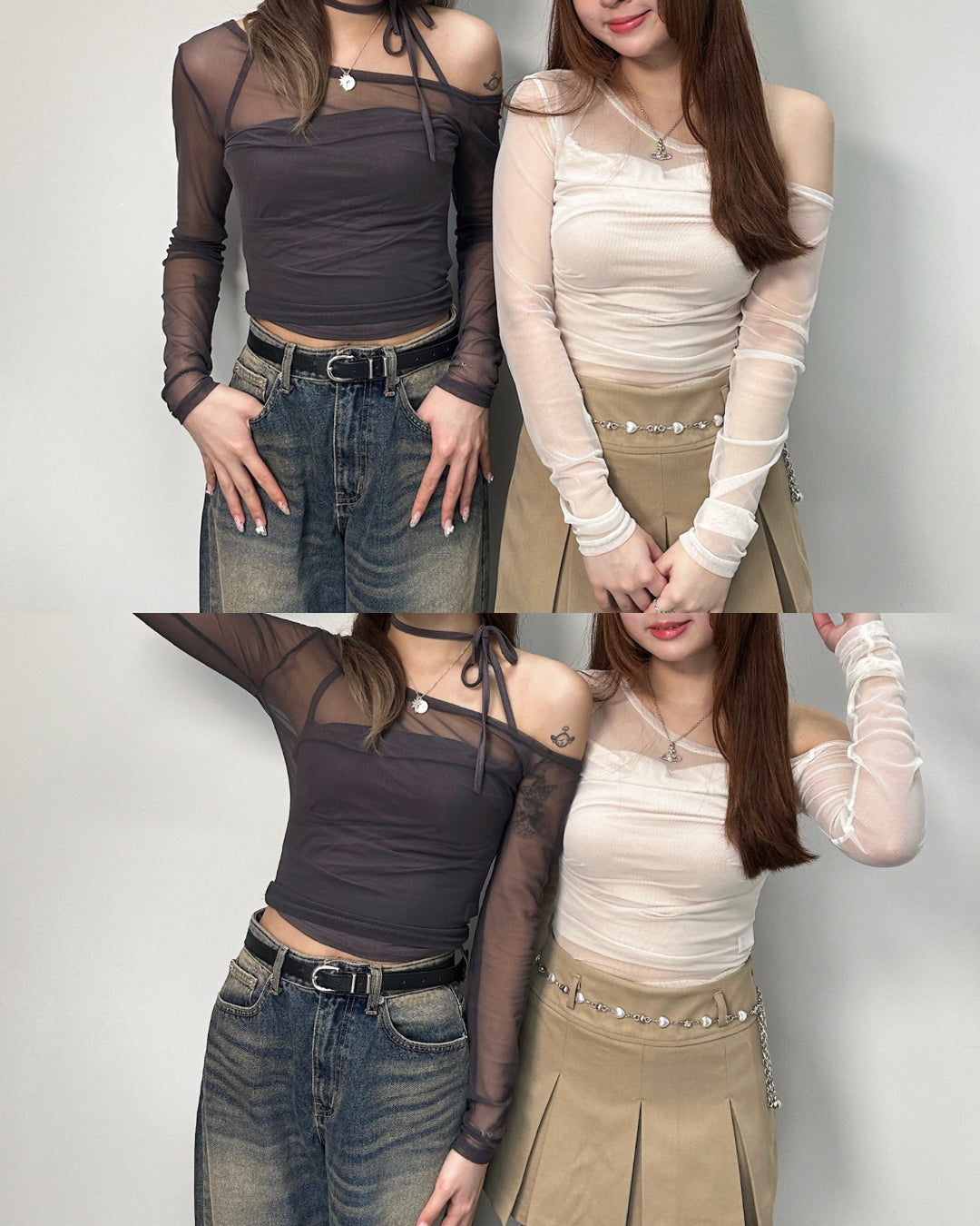 [現貨] \若隱若現小性感(๑ơ ₃ ơ)♡/ Darling Mesh Top