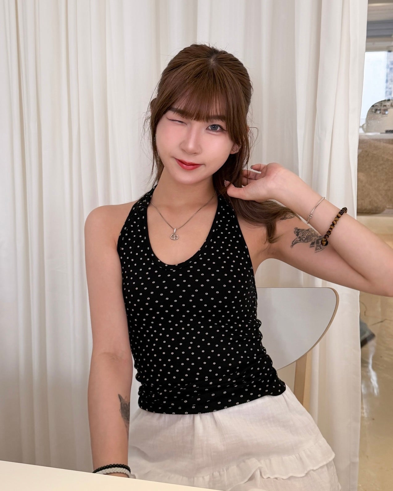 \細緻碎花°❀.࿔/ Ditsy Floral Halter Top