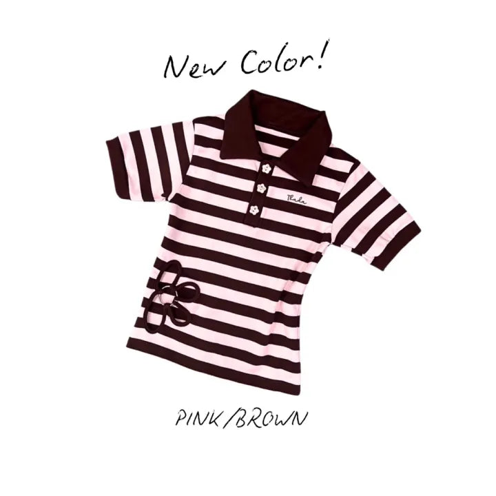 [預訂] \泰國品牌THADA代購/ AJISAI POLO TOP