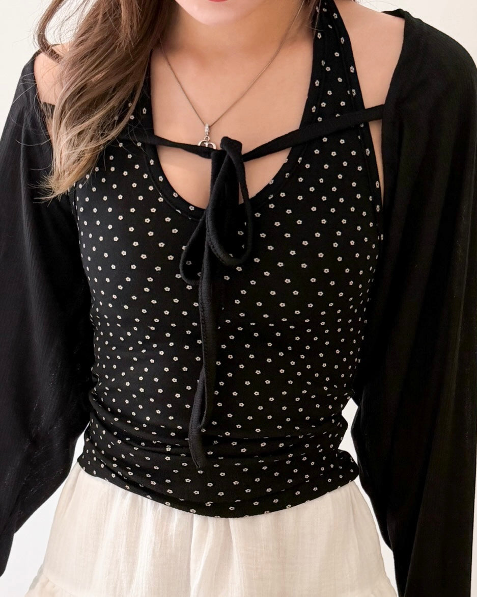 \細緻碎花°❀.࿔/ Ditsy Floral Halter Top