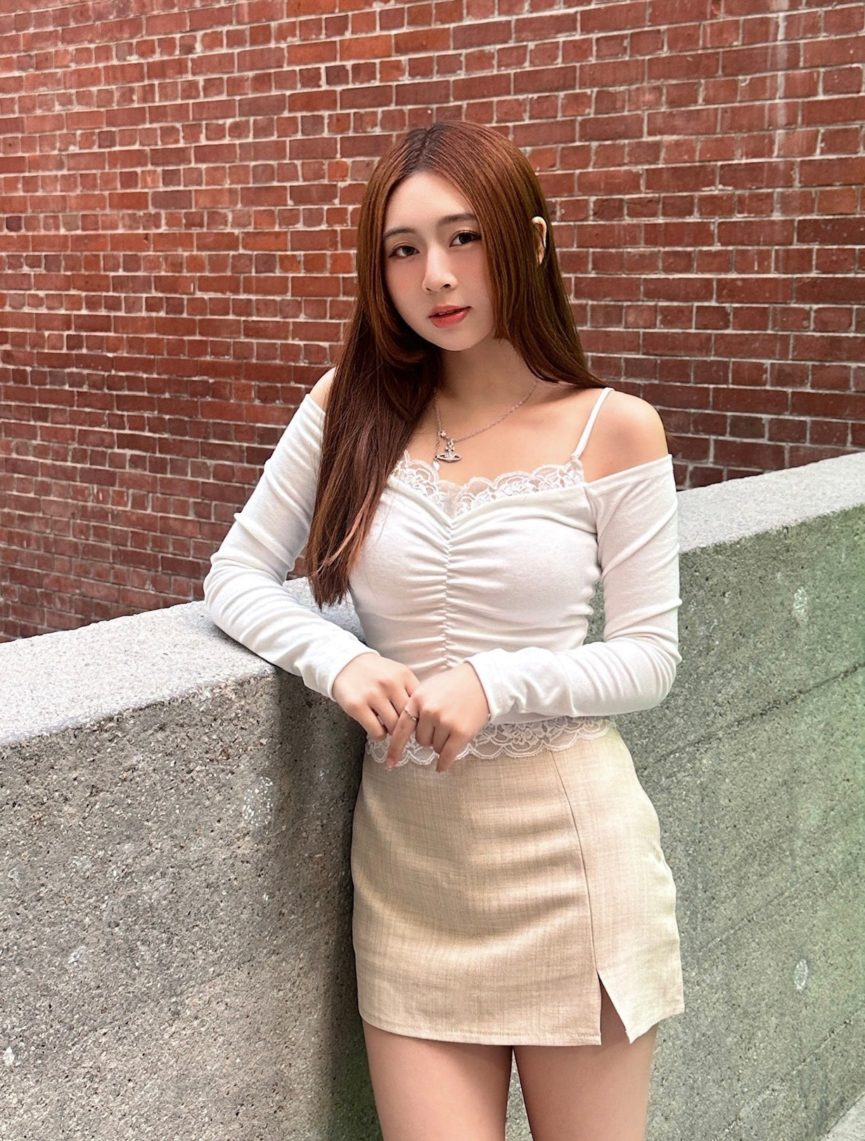 [現貨] 泰國棉麻開叉裙褲