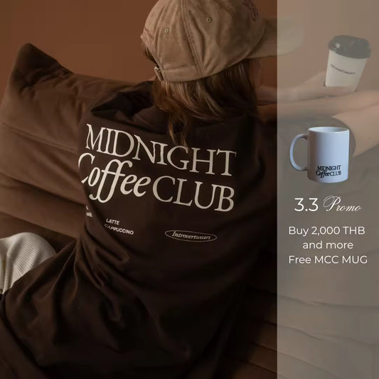 [預訂] \限時泰國品牌代購/ “Midnight Coffee Club” Oversize T-Shirt