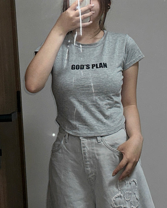 \百搭U型收腰✨/ “God’s Plan” Crop Top