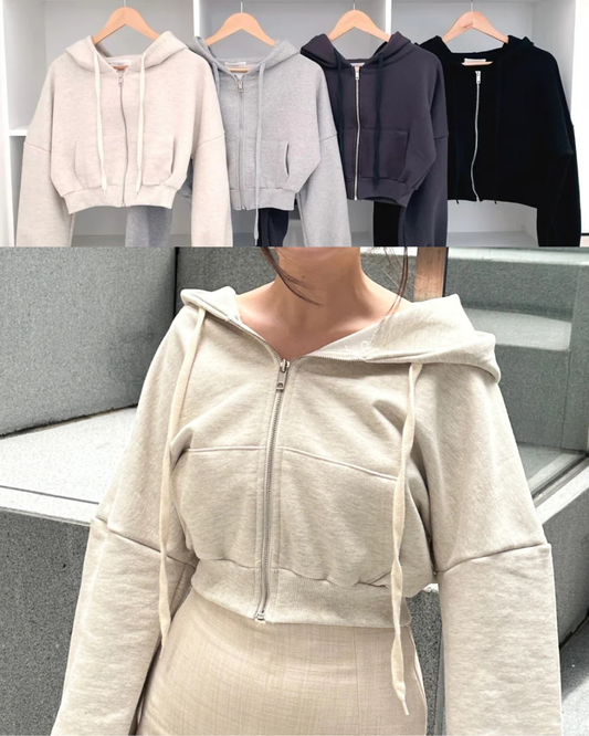 [預訂] \慵懶日常/ 短版棉質外套