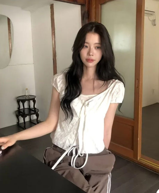 [預訂] 花花暗紋綁結外搭