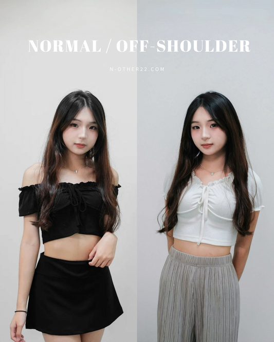 [預訂] \2 Ways/ 橡筋荷葉邊束胸Top