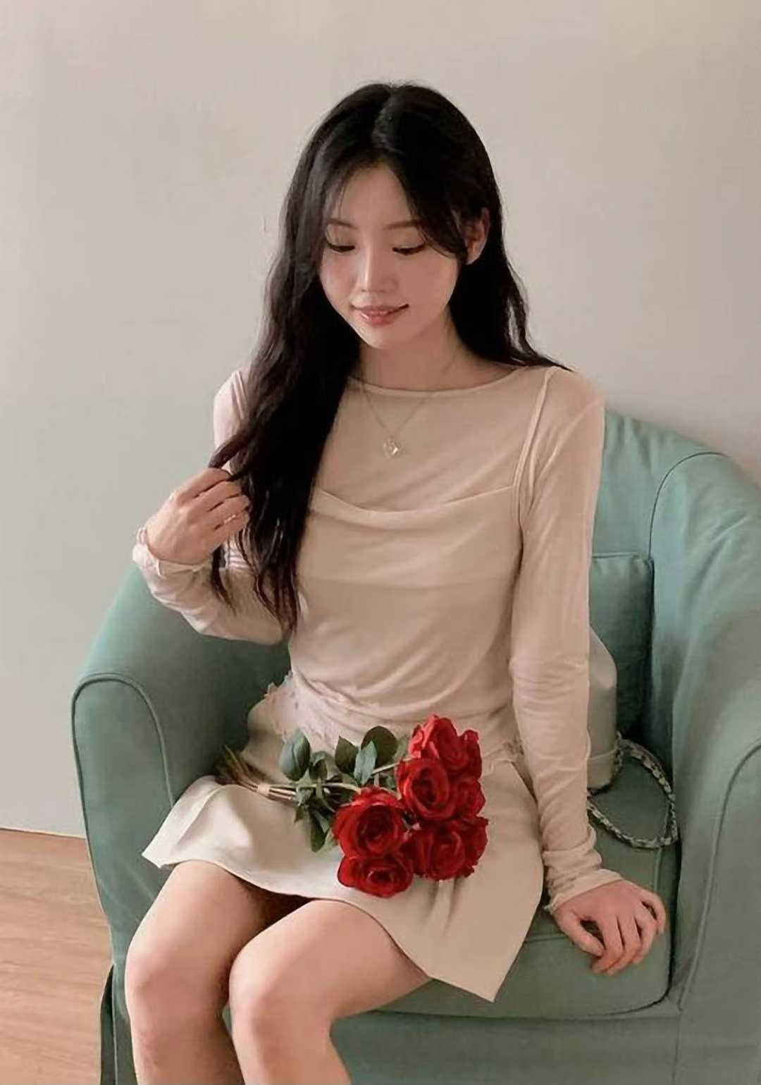 [預訂] \Super Soft/ 小清新捲邊層次Top
