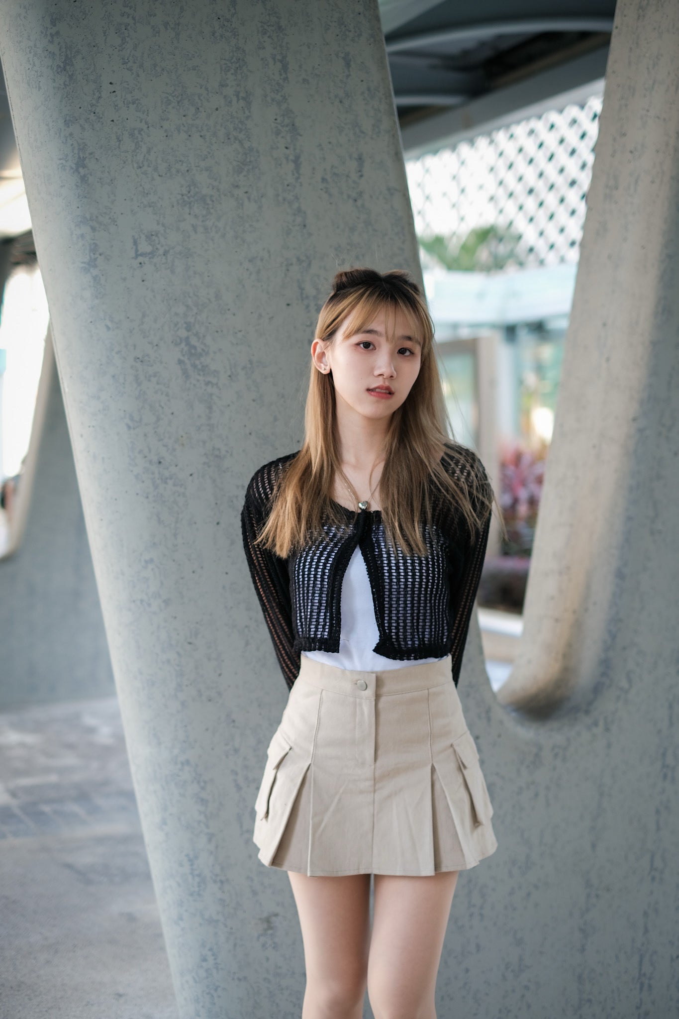 [預訂] \Comeback/ 網格單扣鈕外套