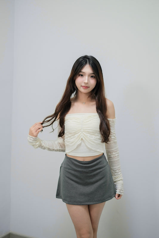 [預訂] \吸睛度滿分/ 性感透視Lace一字膊