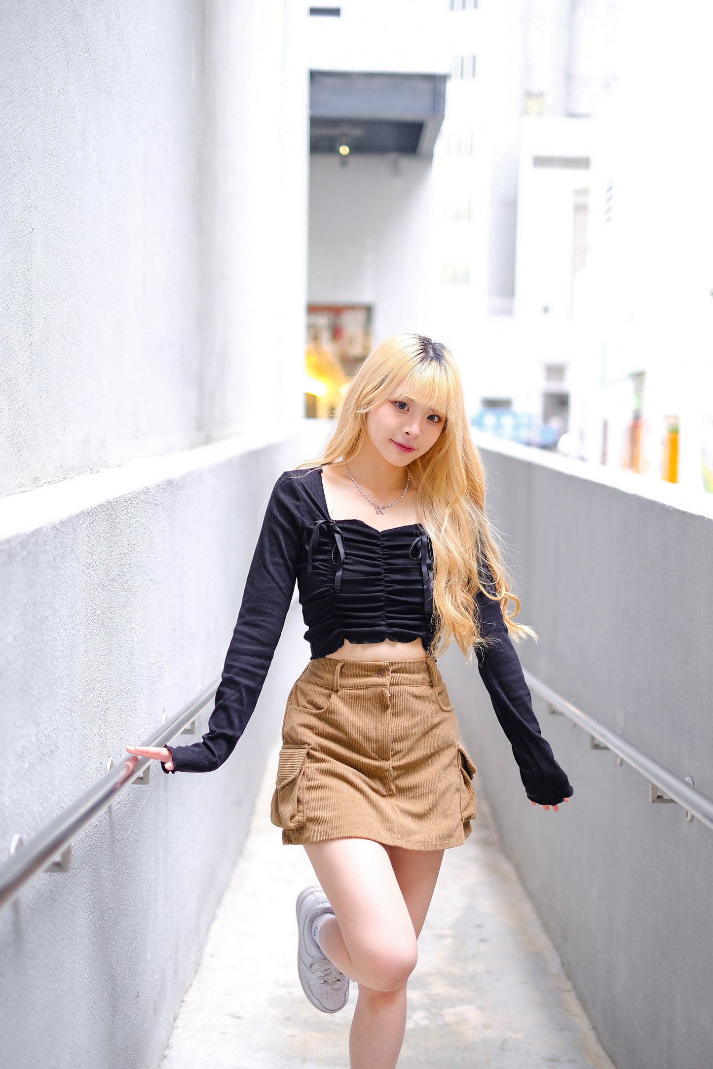 \少女心絲帶綁結🎀/ Balletcore Ribbon Top