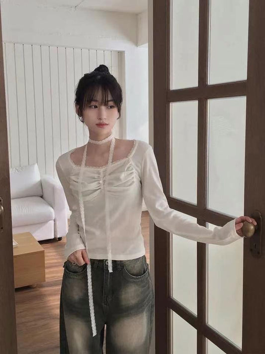 [預訂] \超精緻+打卡able/ Lace Button Top Set