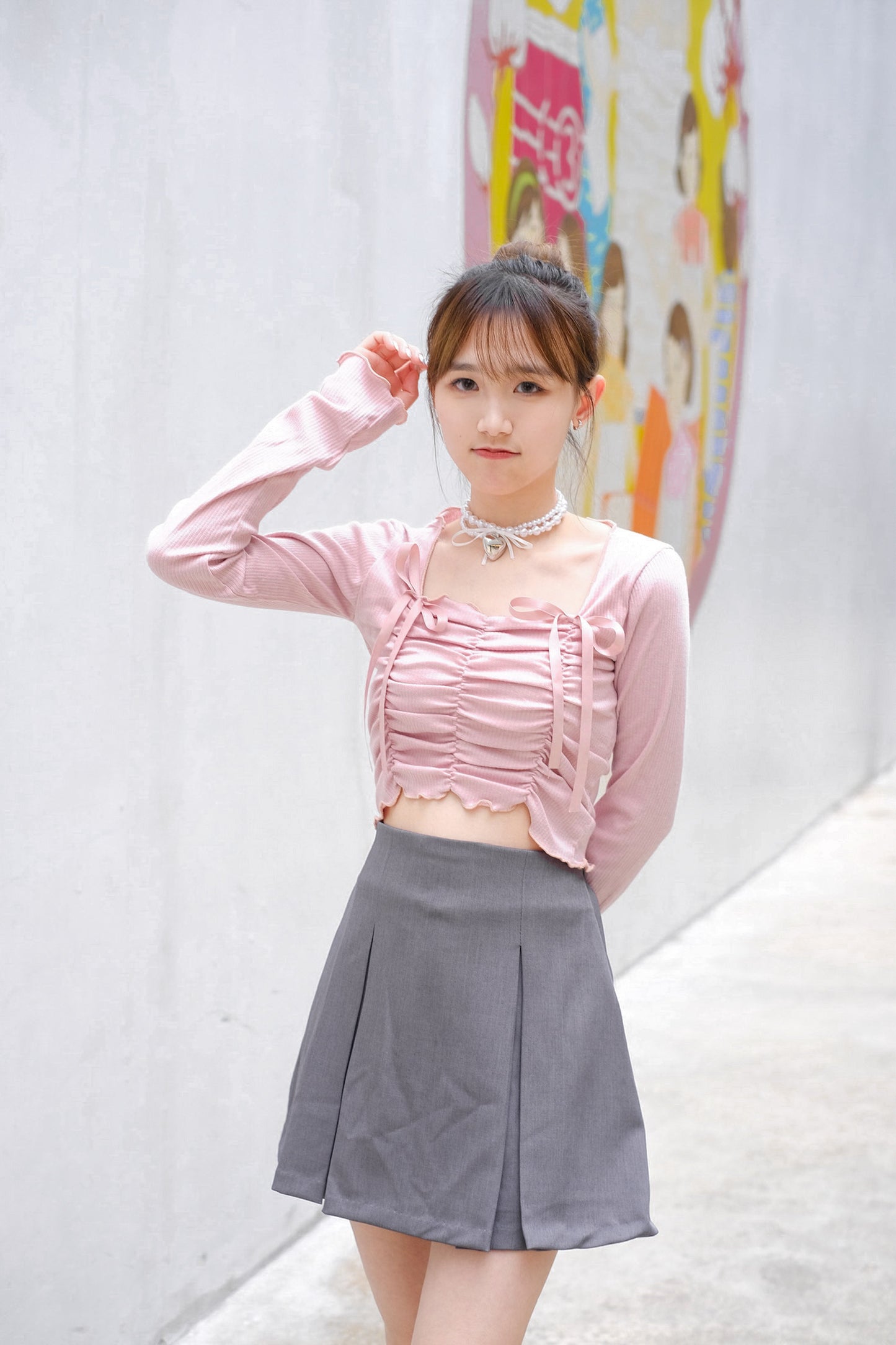\少女心絲帶綁結🎀/ Balletcore Ribbon Top