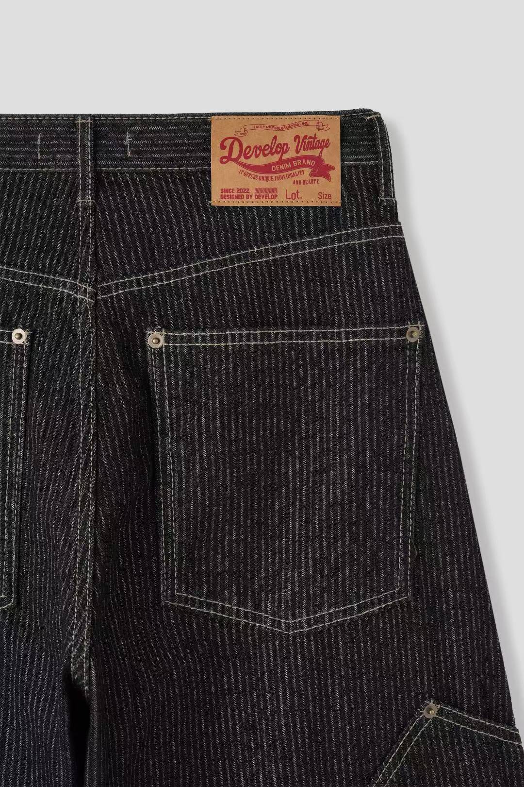 [現貨] \小男孩感👦🏻 男女OK!!/ 明線牛仔闊褲