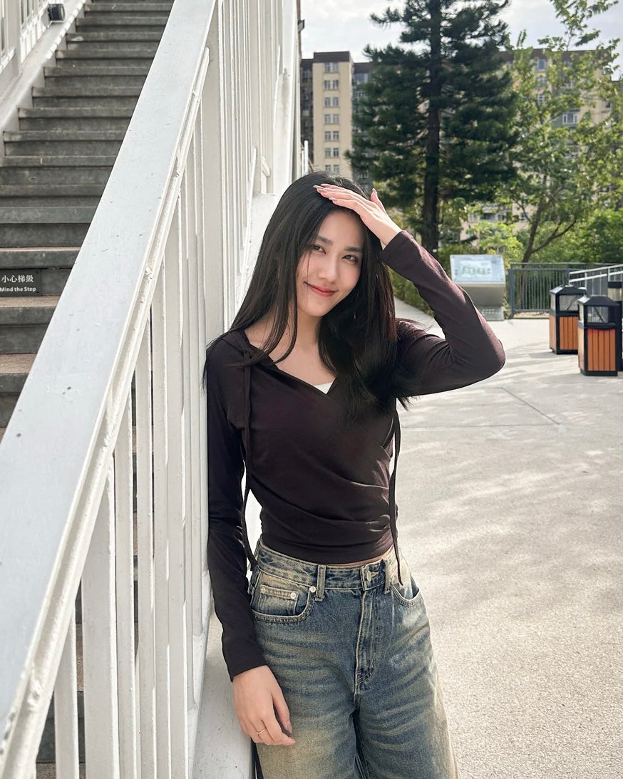 [現貨] \率性連帽設計+親膚質地/ Casual Hooded Soft Top