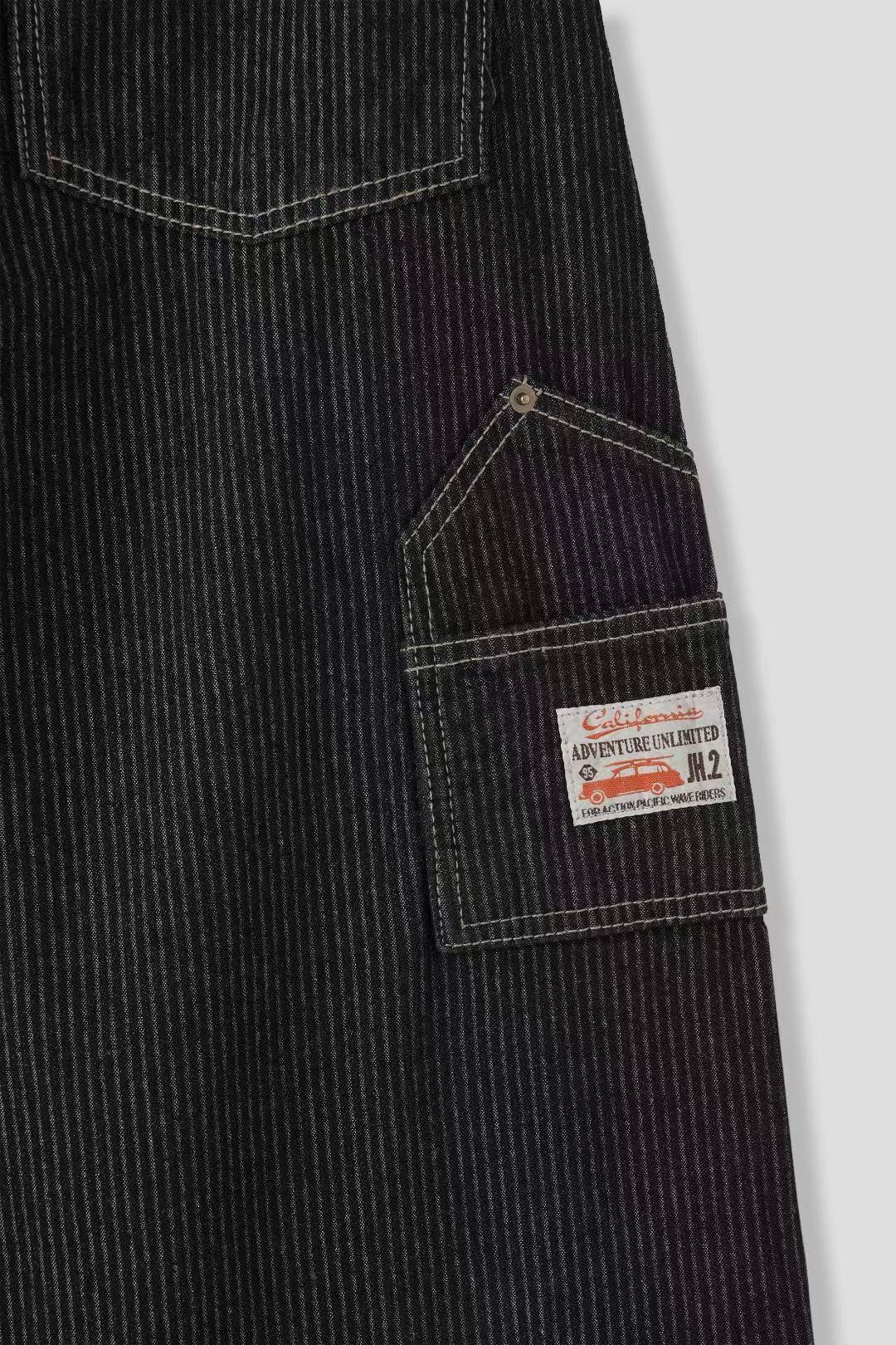 [現貨] \小男孩感👦🏻 男女OK!!/ 明線牛仔闊褲