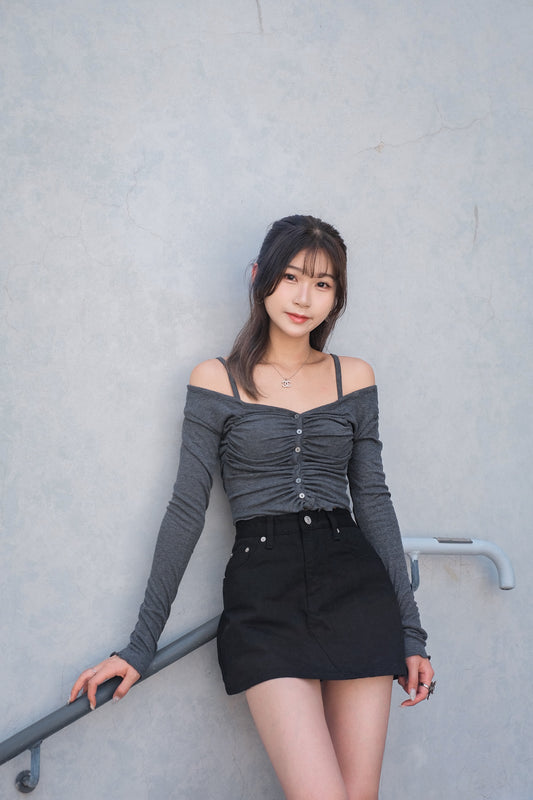 [預訂] \Model超愛💗 靚版型+舒服質地/ Soft Crinkled Top