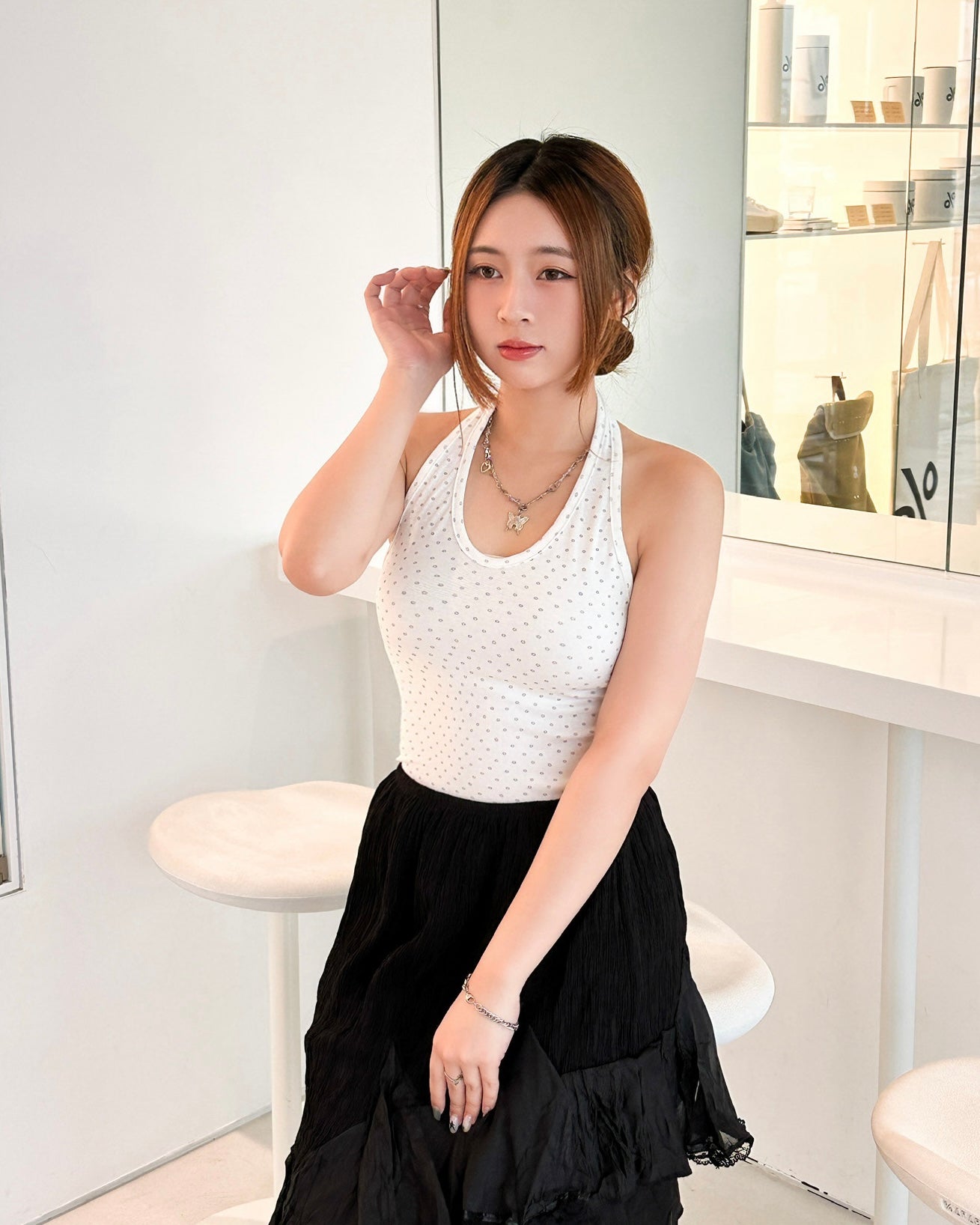 \細緻碎花°❀.࿔/ Ditsy Floral Halter Top