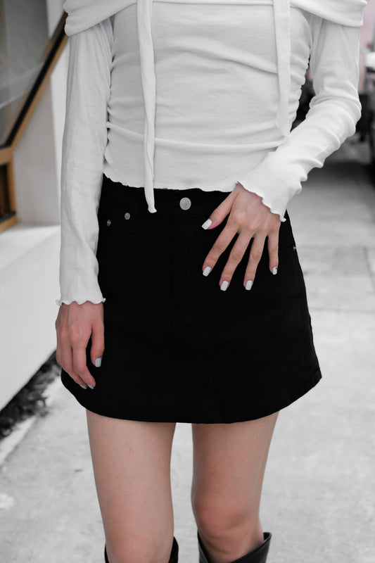 [預訂] \完美版型+長度裙褲/ Curvy Fit Denim Skirt