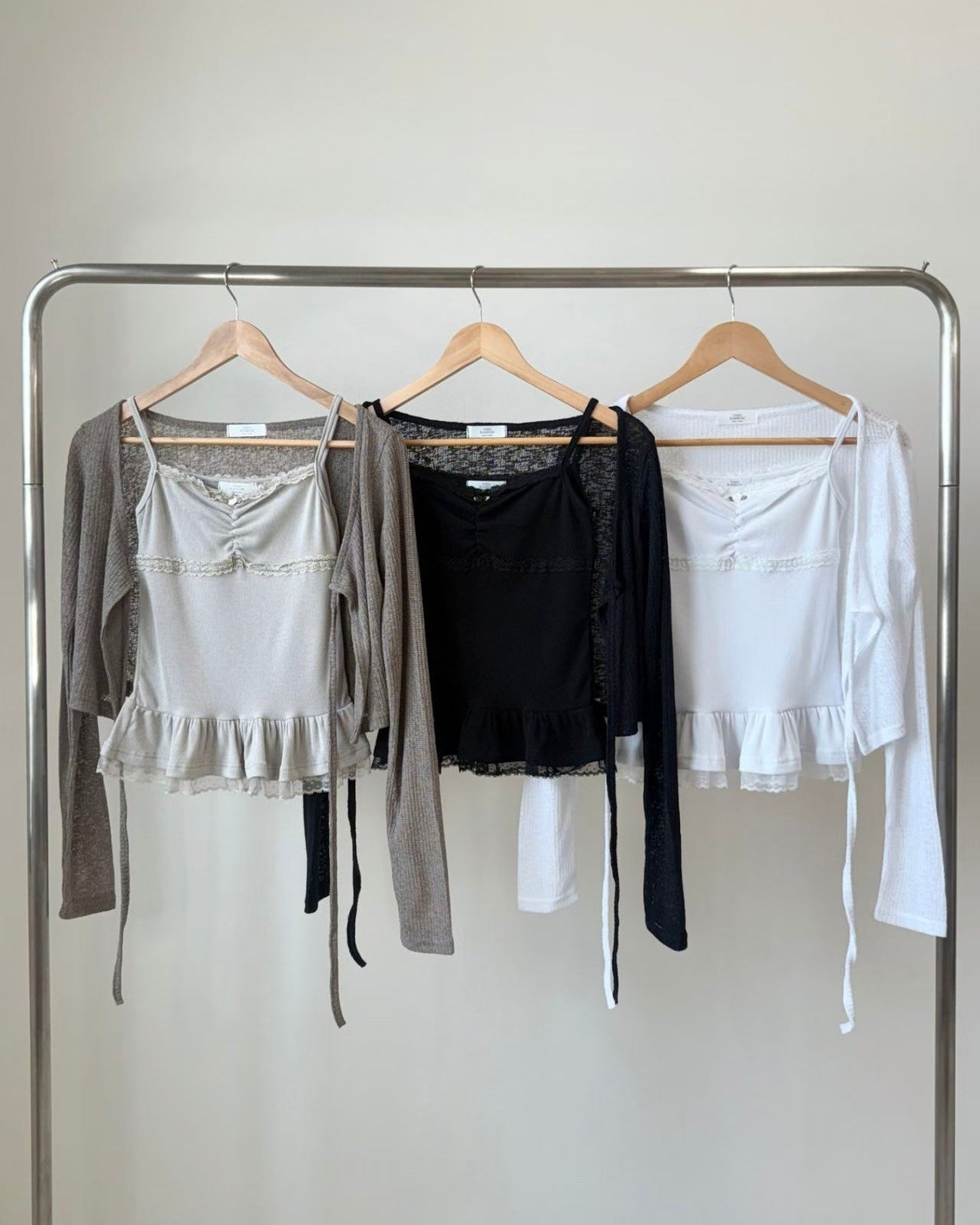 \輕甜疊穿Lace衣擺/ Layered Doll‑Hem Camisole Set