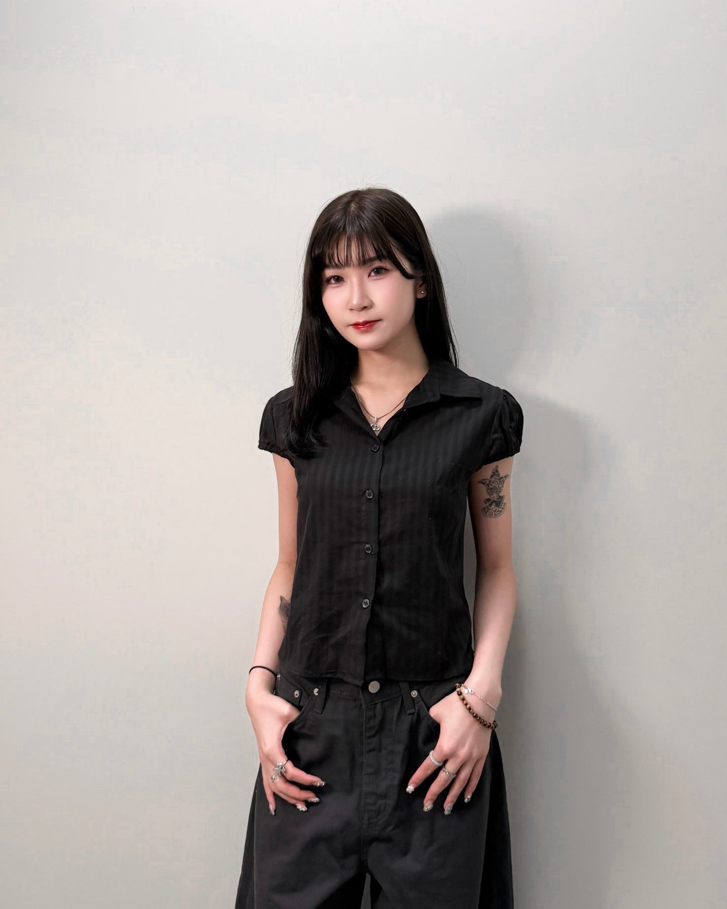 \法式空氣感恤衫/ Slim Fit Collar Top
