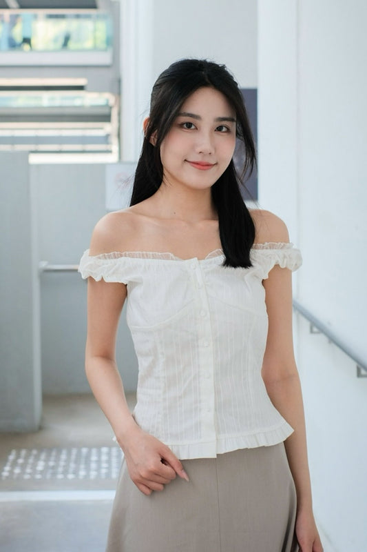 [預訂] \無可挑剔+細緻度滿分/ Mermaid Mesh Top