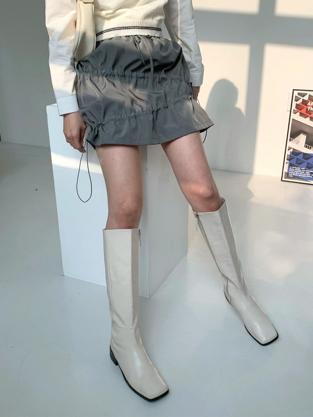 不規則束繩索索裙