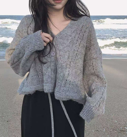 [預訂] \秋冬日常款/ 短版麻花外套